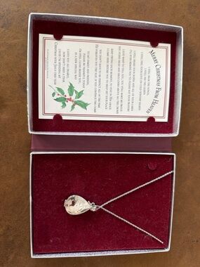 GANZ Silver Teardrop Locket Necklace